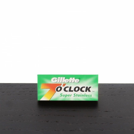 Product image 1 for Gillette 7 O'Clock Super Stainless Double Edge Razor Blades, Green